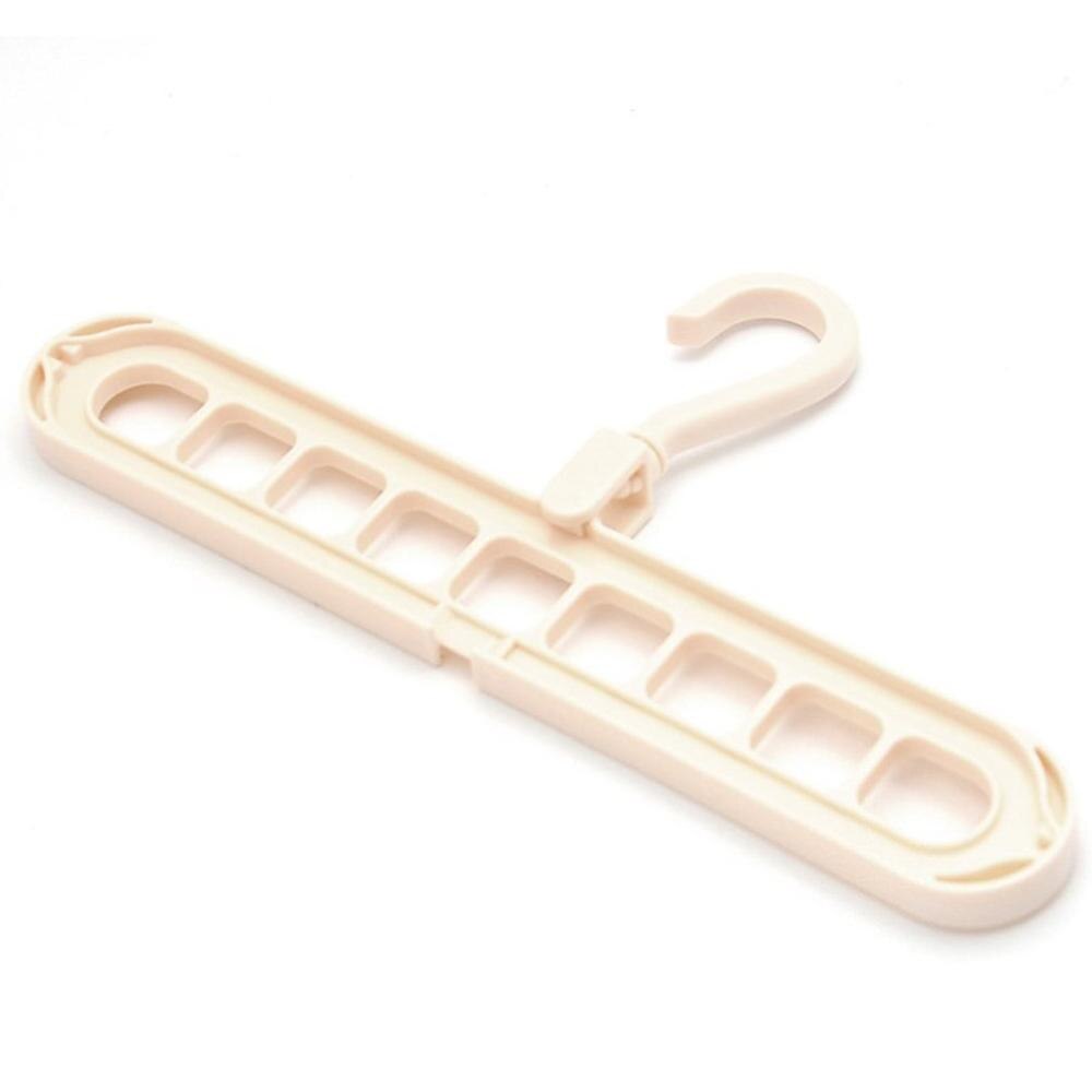 Rotating Nine-Hole Hanger Multi-Function Multi-Layer Folding Magic Hanger Wardrobe Storage Plastic Rack