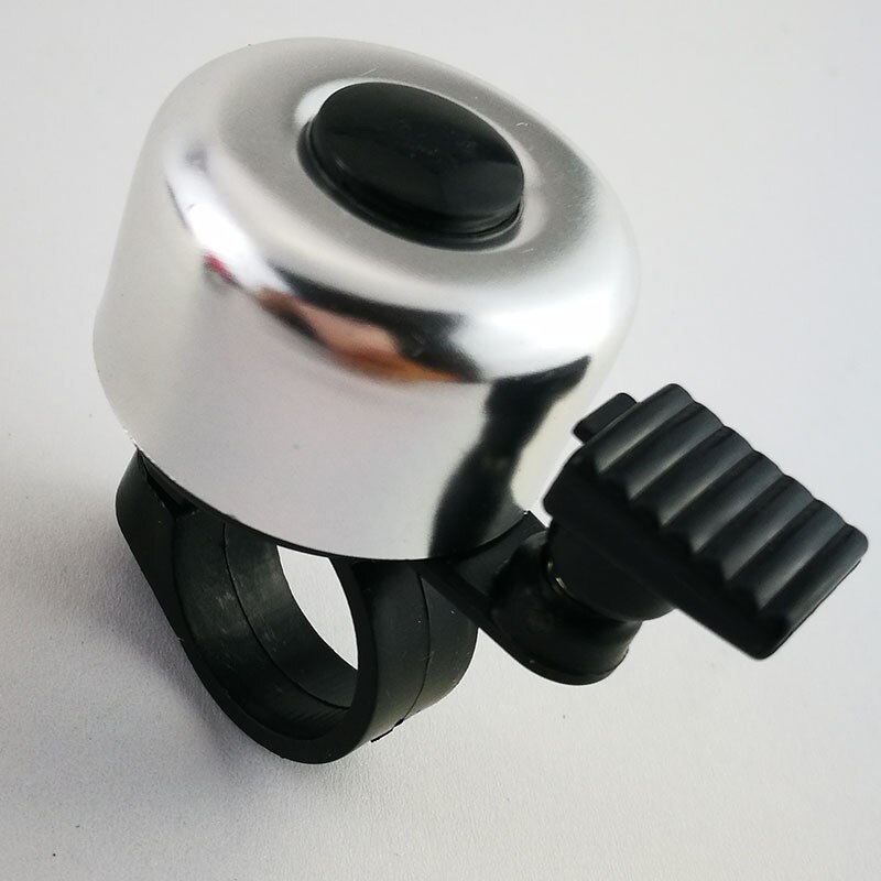 Bicycle Bell Alloy Mountain Road Bike Horn Sound Alarm For Safety Cycling Handlebar Metal Ring Bicycle Call Bike Accessories: Silver
