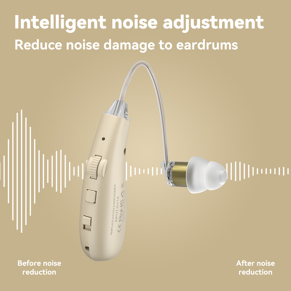 Enlarged hearing health earphones enhance ear sound protection for the elderly with hearing loss and tinnitus For Hearing Aid