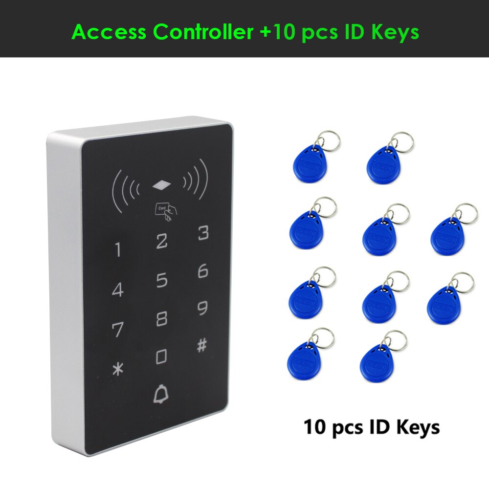 2000 user Standalone Access Controller 125KHz Proximity Card Access Control Keypad RFID Wiegand 26 Access Control System: K8  and 10 key