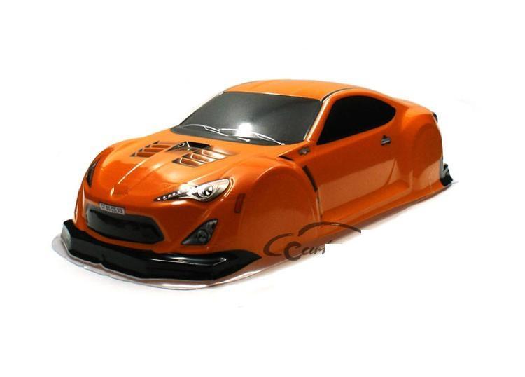 Yukala 1/10 fjern kontrol bildele pvc malet karosseri shell til 1/10 rc racing on-road drift bil 445*190mm hjul base 250mm