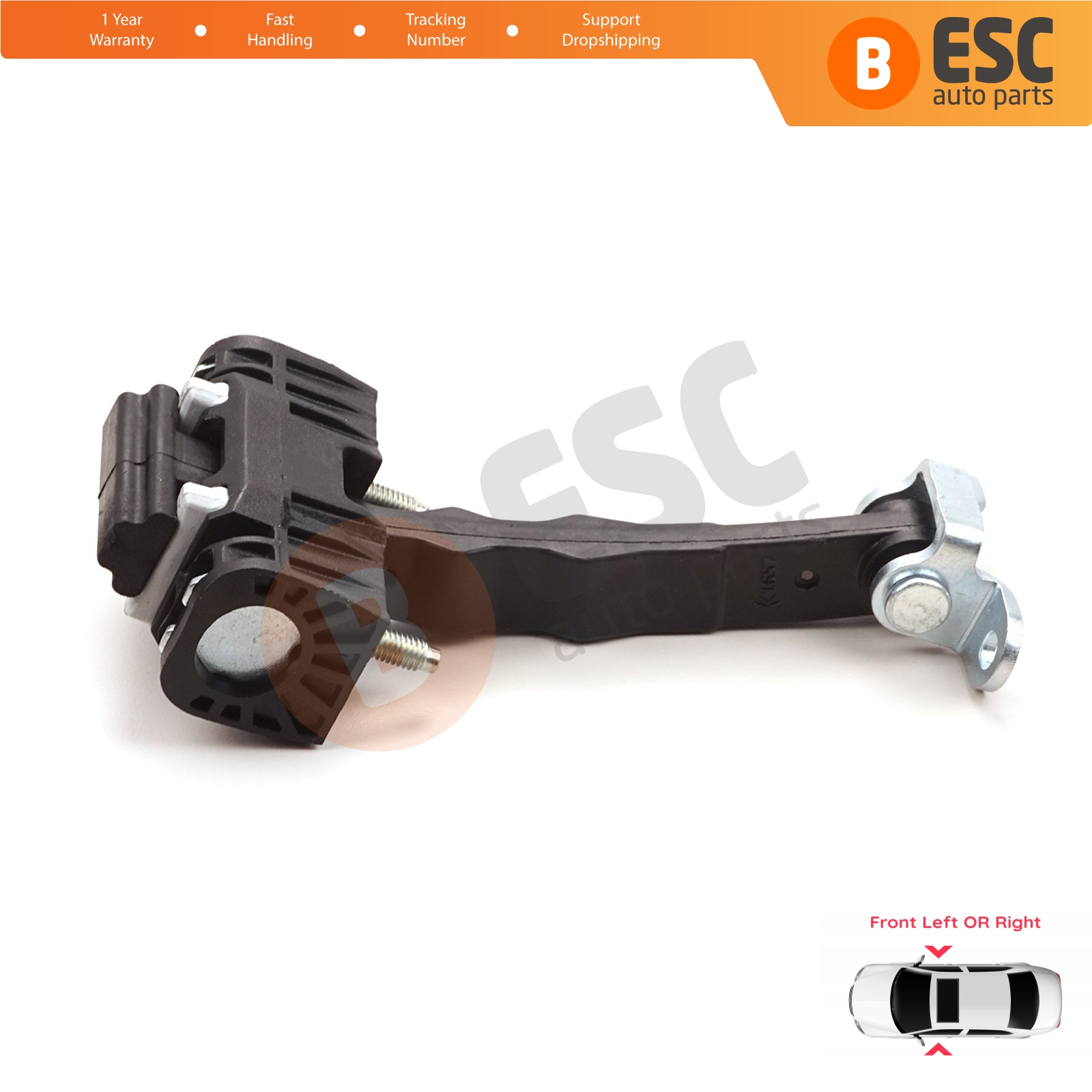 EDP1170 Front Left or Right Door Catch Hinge Brake Stop Check Strap Limiter Lever Arm 60690659 for Alfa Romeo 159 2004