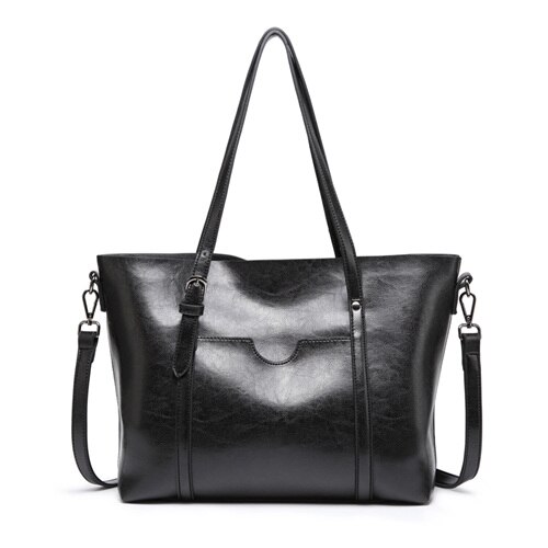 DIDABEAR Vrouwen tas vrouwen Lederen Handtassen Luxe Lady Hand Tassen Vrouwen messenger schoudertas Grote Tote Sac EEN belangrijkste Bolsa: Black