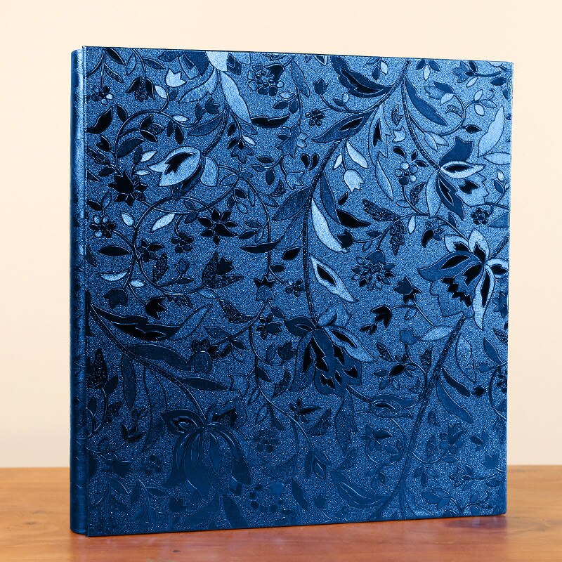 Álbum de fotos de cuero PU, , 600 bolsillos, Vintage, tallado, hecho a mano, DIY, álbum de recortes, Foto, álbum de memoria