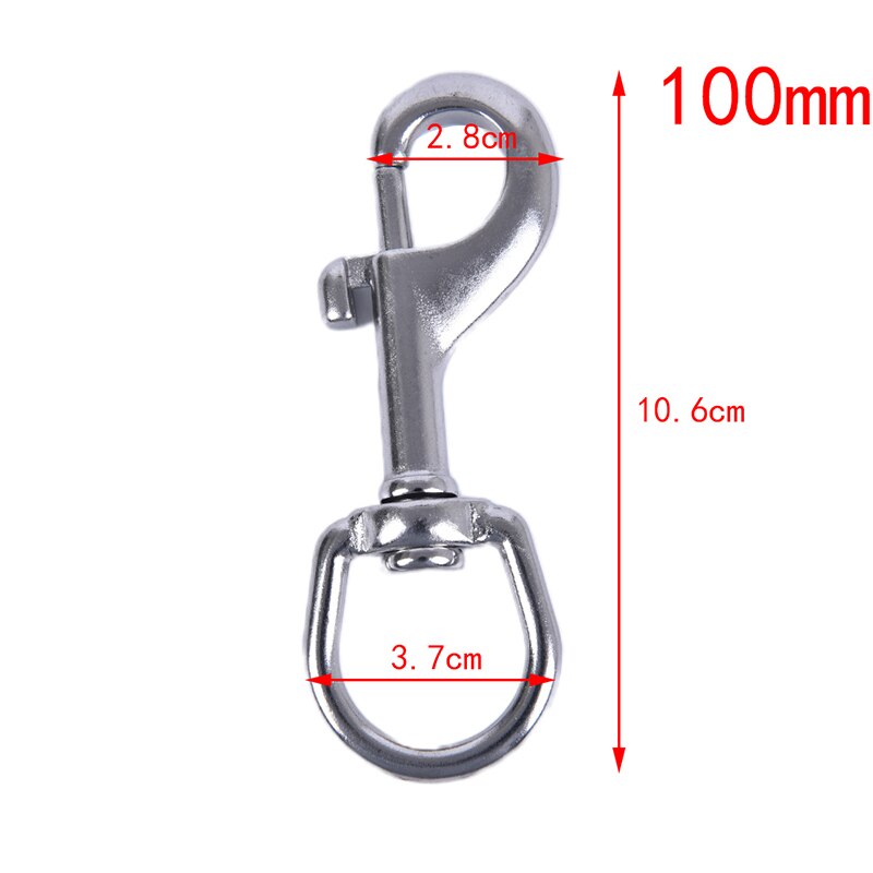 65mm/70mm/80mm/90mm/100mm/120mm Stainless Steel Bolt Snap Hook Clip Diving Singel Hook BCD Accessories Tools: PURPLE