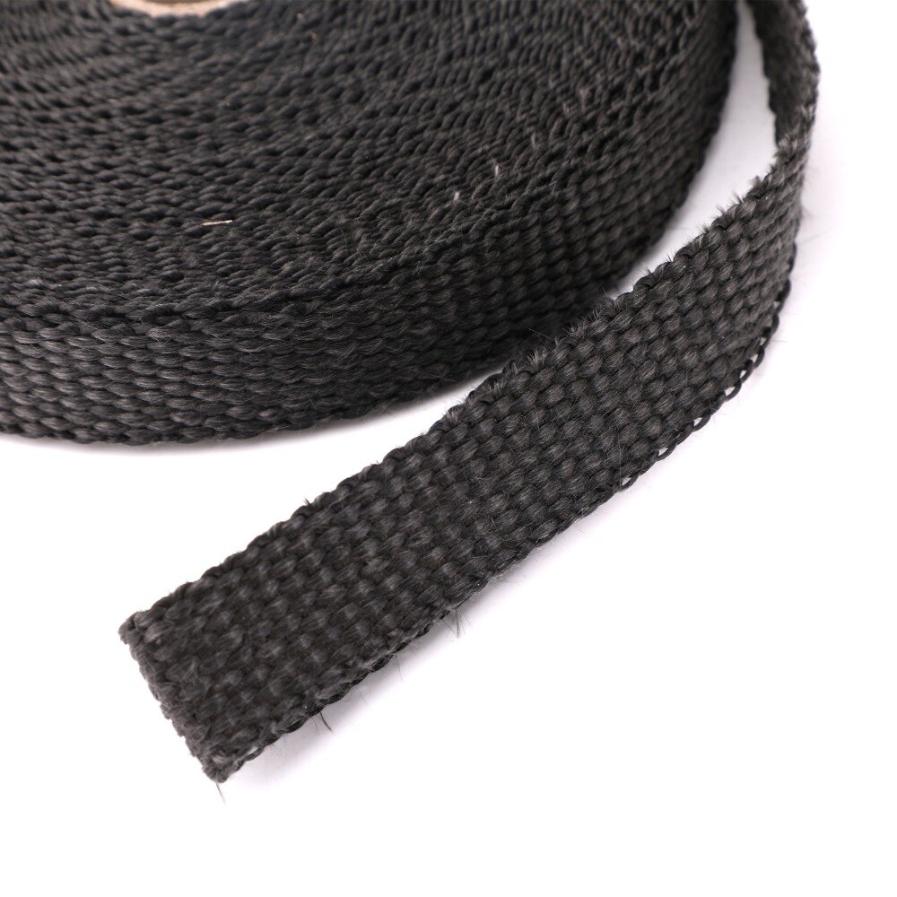 Areyourshop Auto 4/5 "50Ft Glasvezel Exhaust Header Pipe Warmte Wrap Tape + 10 Banden Kit Car Auto Accessoires