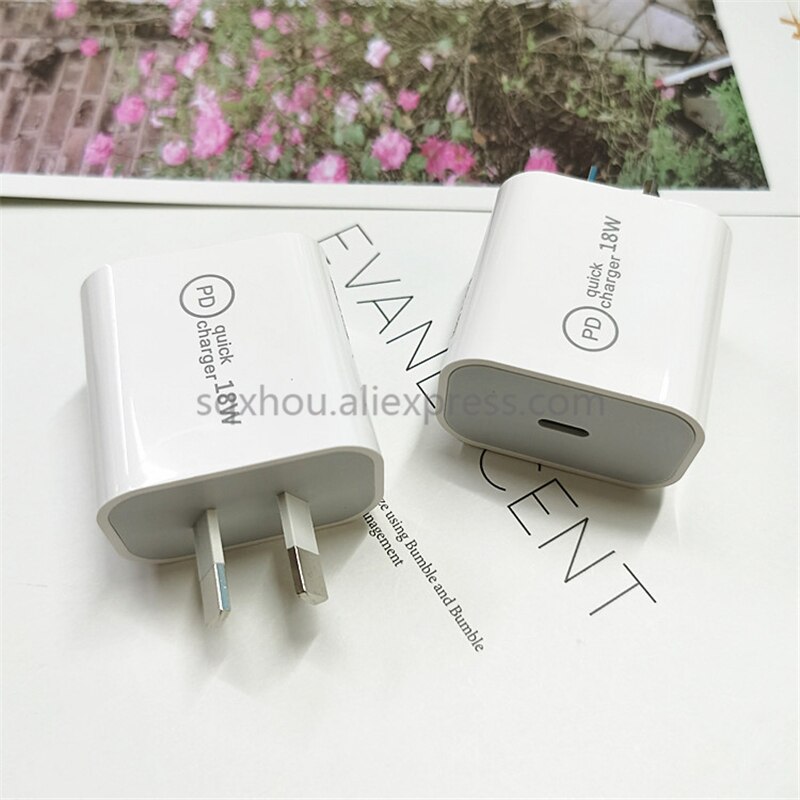 20 stück uk/us /eu 18w pd  qc 3.0 schnellladegerät für apple iphone 13, 12, 11 pro, ipad mini, samsung  s20 ultra und note schnellladeadapter: Au-stecker