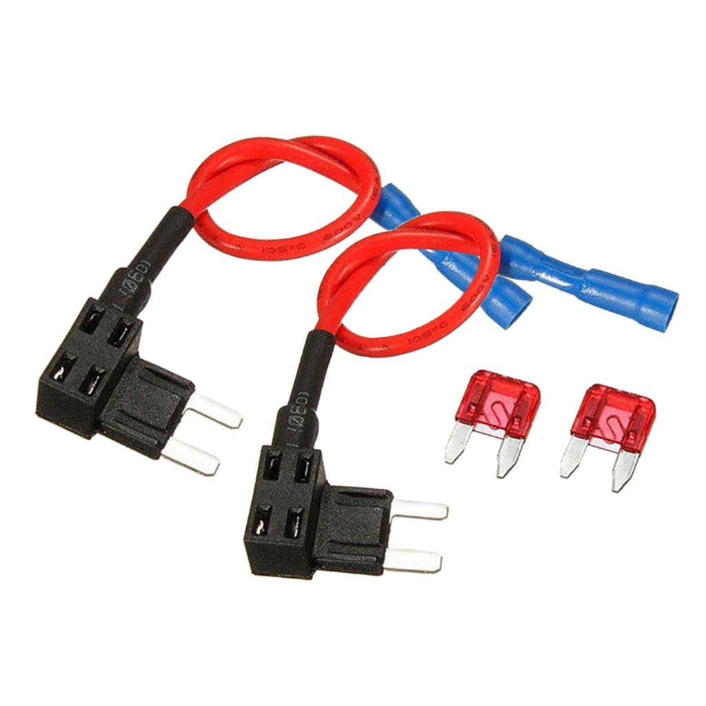 2Pcs Add-a-circuit Circuit Fuse Adapter Mini Adapter Holder Plug Blade Fuse Low Profile Blade Fuse Holder Add-a-circuit Fuse