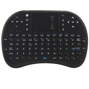 SUNGI arabe/allemand/français/thaïlandais/anglais 2.4GHz Mini sans fil i8 clavier pavé tactile AZERTY pour Android TV batterie Rechargeable: Spanish Version / White Color