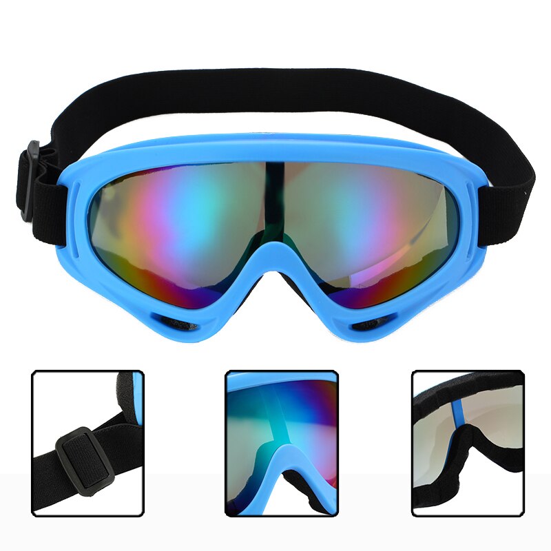 Winter outdoor ski glasses snowmobile anti-fog windproof dust-proof glasses riding glasses with breathing holes snow sunglasses