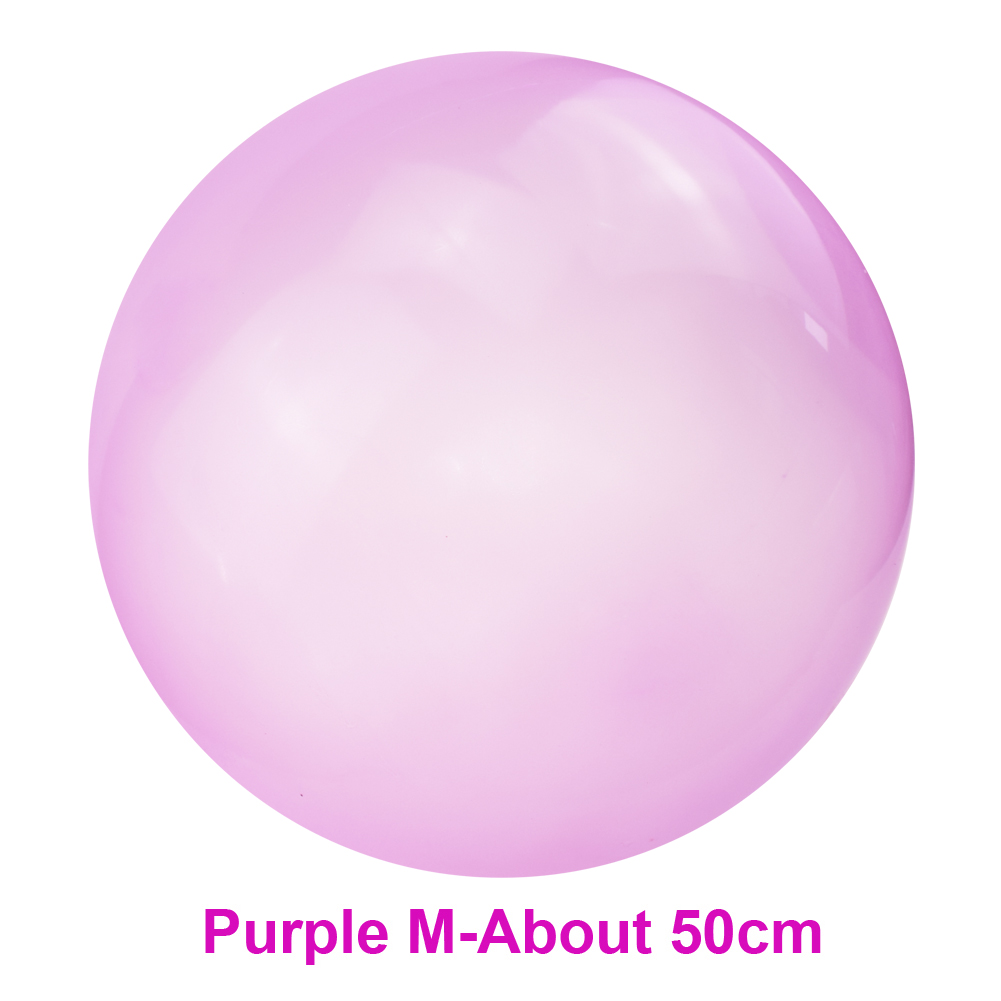 Children Outdoor Soft Air Water Filled Bubble Ball Blow Up Balloon Toy Fun Party Game Kids Amazing Bubble balls Inflatable Toys: M Purple