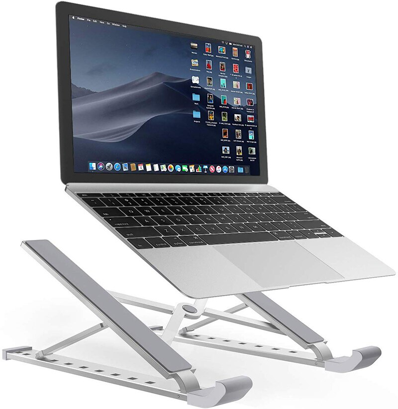 Laptop Stand Houder Hoogte Verstelbare Aluminium Laptop Notebook Houder Draagbare Notebook Te 17 Inch Voor Macbook Air Pro Houder: Default Title