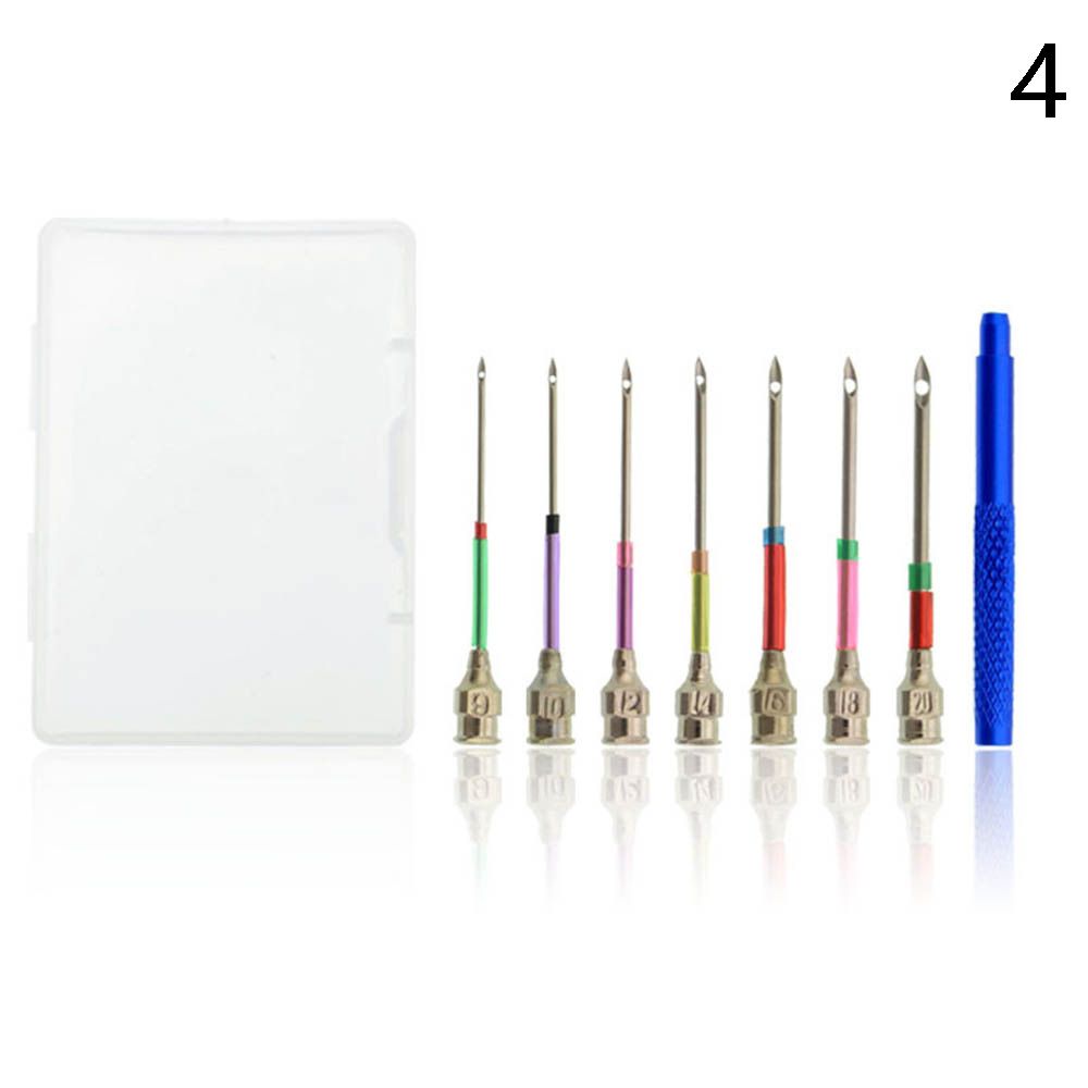 Punch Needle kit per ricamo filato di legno Punch Needle uncinetto per maglieria ricamo penna fai da te cucitura artigianale Applique strumenti per cucire: 4