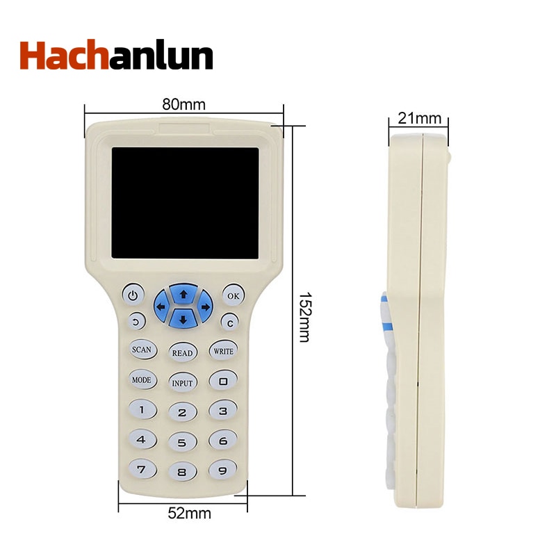 Tarjeta duplicadora de fotocopiadora RFID, lector de etiquetas Nfc, escritor compatible con lector de programación de copia encriptada de 125khz y 13,56 mhz
