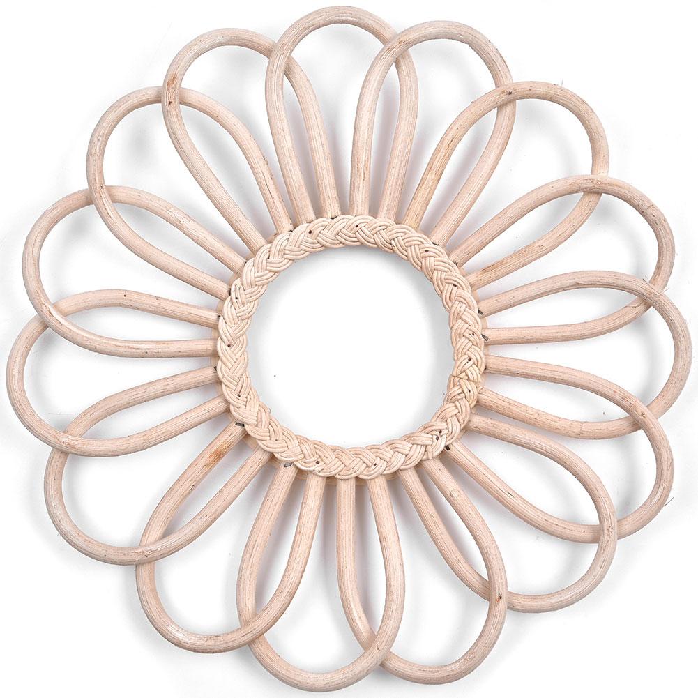 Rattan Twig Crafts Flower Frame Photo Wall Hanging Frame Ornament Wedding Birthday Party Decoration Decorative Crafts #