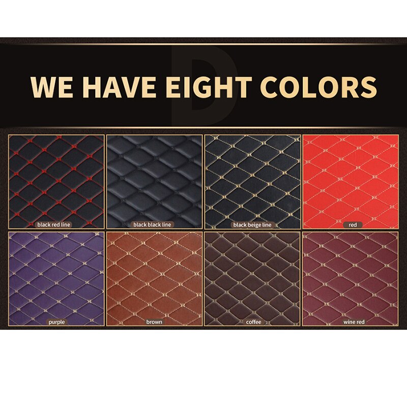 Flash Mat Lederen Auto Vloer Mat Voor Mitsubishi Alle Modellen Outlander Pajero Grandis Asx Pajero Sport Lancer Galant Lancer- ex Voet: 1 Piece red wine