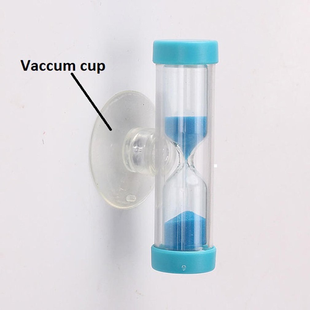 2/3 minuter klockor mini timglas barn sandtänder borsta timer med sugkopp blyfri liten heminredning