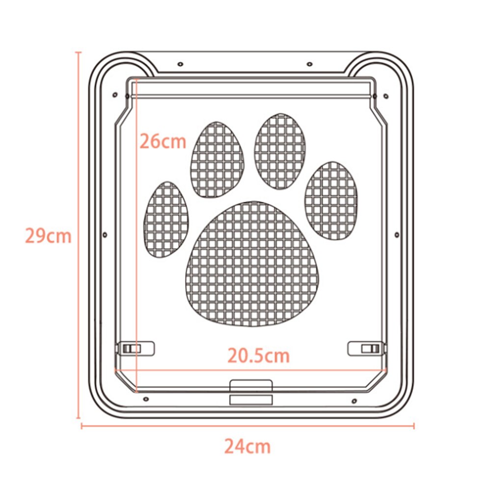 Kat Deur Afsluitbare Puppy Screen Veiligheid Magnetische Flap Deur Huisdier Venster Hek Huisdier Deur Tuin Huisdier Tunnel Hond Hek Kat honden Toegang