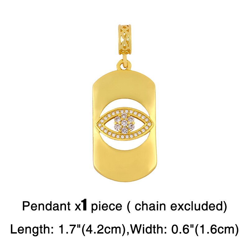 FLOLA Catena D'oro Evil Eye Collane Per Le Donne Collana Di Cristallo Del Cuore Pendenti Con Gemme E Perle CZ Zirconia FAI DA TE Pendenti E Ciondoli Gioielli Fatti A Mano nker38