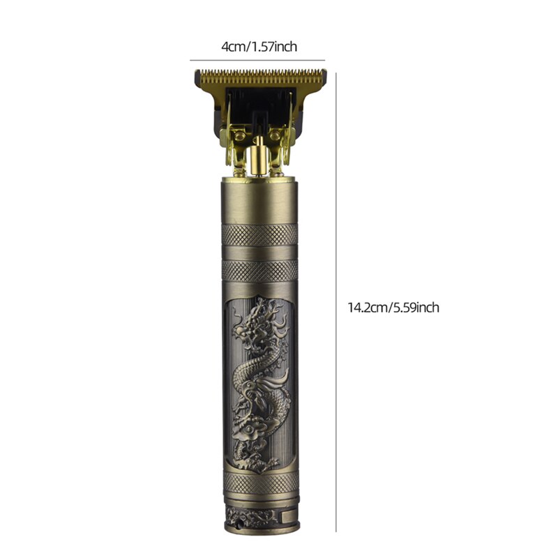Profesjonalna maszynka robić włosów bezprzewodowy smok mężczyźni przycinarka akumulatorowa maszyna robić golenia brody elektryczna maszynka robić golenia z łysiną głową budda