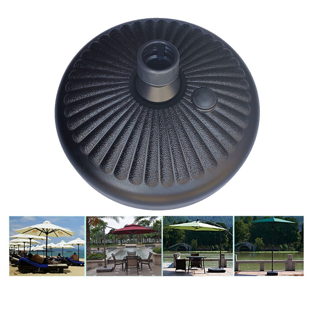 Portable Outdoor Parasol Garden Umbrella Base Stand Round Patio Beach Garden Patio Umbrella Support Sun Shelter Accessory