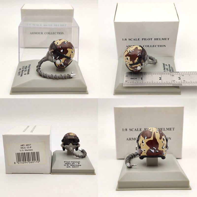 CDC Armour 1/8 Scale Pilot Helmet HGU 33P/26P/55P/MK 10/Gueneau 316/APH 6B Diecast Models Auto Toys Collection