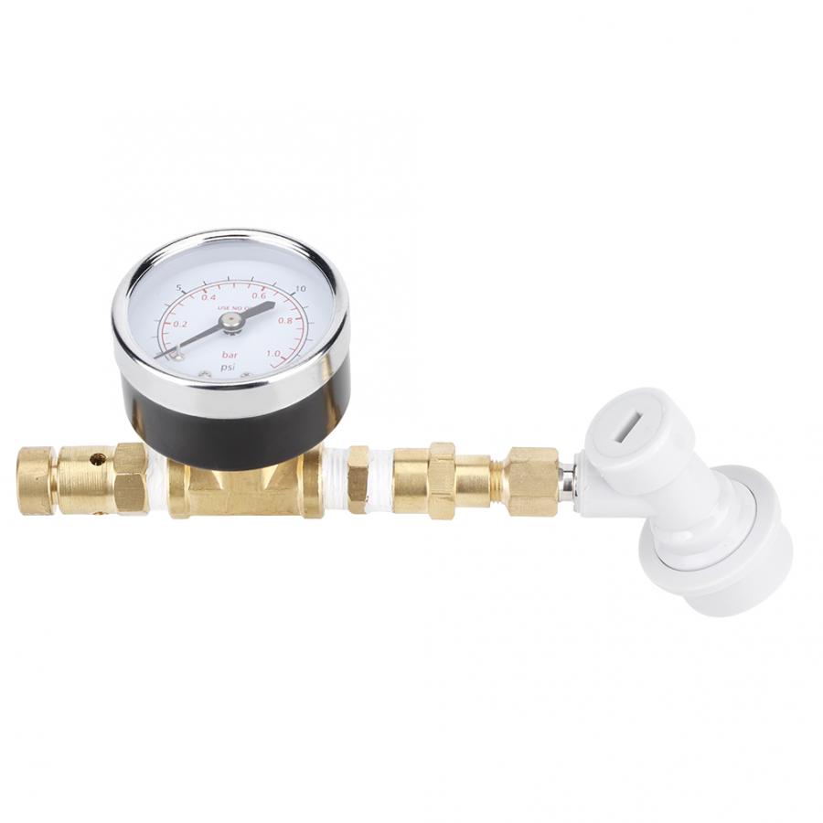 Brass Water Pressure Reducing Maintaining Valve 0-15psi (0-1bar) Regulator Adjustable Relief Valve Gauge