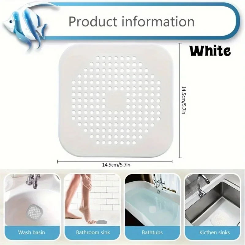 Filtro de pelo tapón de drenaje de ducha filtro de fregadero de cocina colador de fregadero 1-3PCS tapón de drenaje de suelo de ducha de bañera accesorios de ducha para el hogar