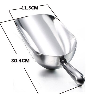 1080ml isskopa aluminiumlegeringsspade för iskorn kaffebönor skopor bar isskrapa kök förvaringsverktyg kaffesked: 1080ml