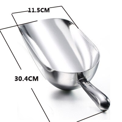 Boule à glace en alliage d'aluminium, 1080ML, pour grains de glace, grains de café, cuillères, grattoir à glace, outil de rangement de cuisine, cuillère à café: 1080ml