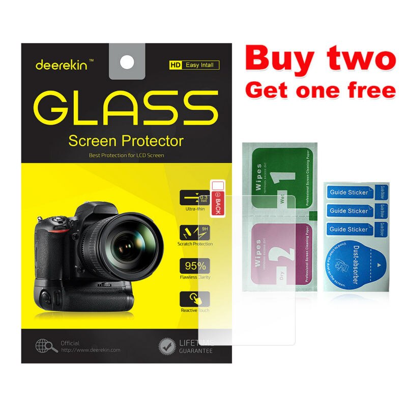 Deerekin 9H Gehärtetem Glas LCD Bildschirm Schutz für Nikon D3500 D3400 D3300 D3200 D3100 Digital Kamera
