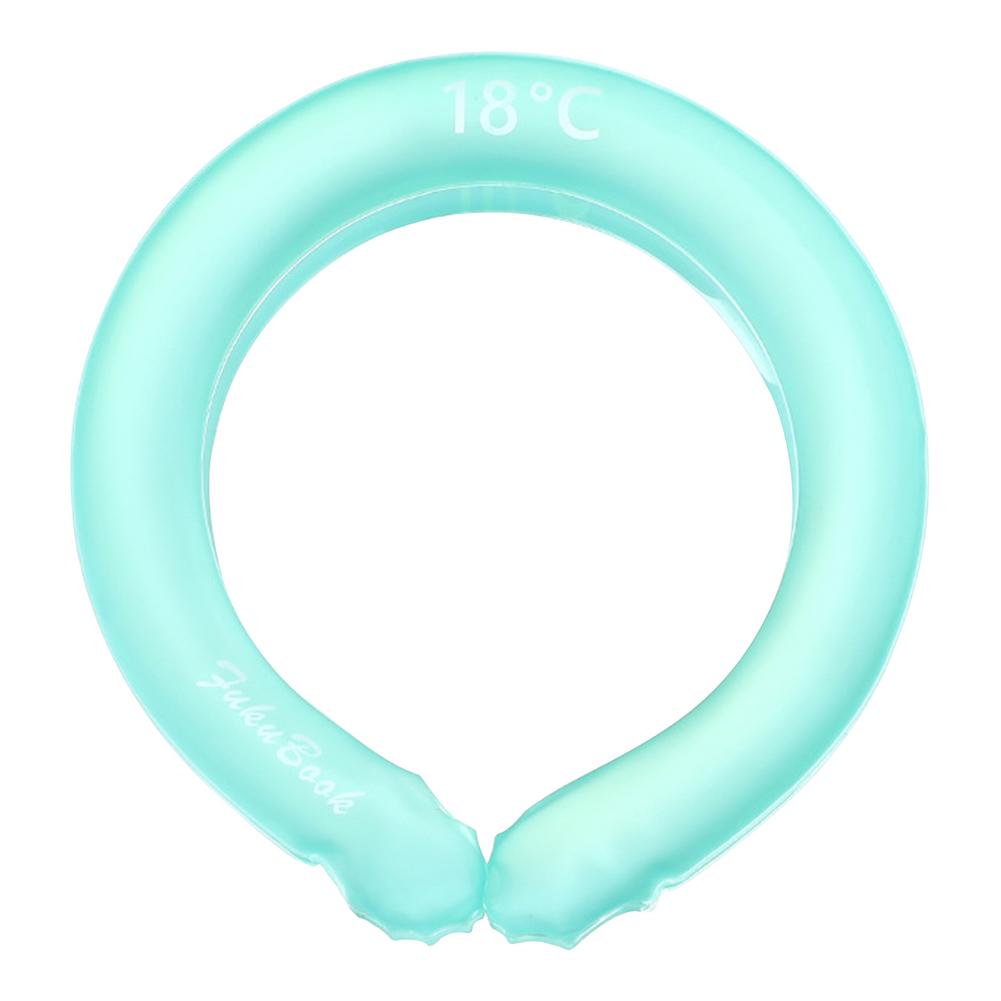 Neck Cooling Ring Summer Heatstroke Prevention Ice Cushion Tube Portable Travel Pillow Inflatable Neck Pillow U Shape