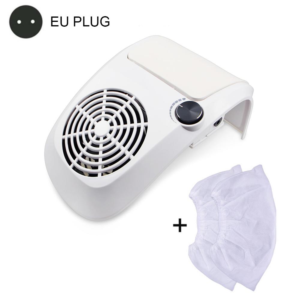 60W Krachtige Nail Stofafzuiging Collector Stofzuiger met 2 Stof Verzamelen Zak Nail Art Equipment Nail Salon Gereedschap