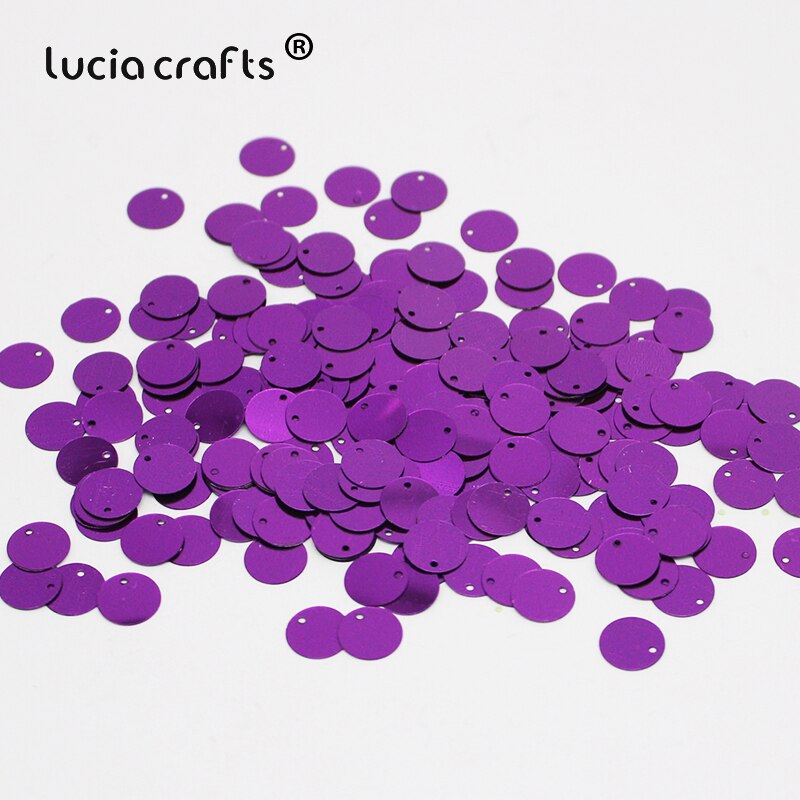 Soldes! Confettis multicolores 10mm 20g, coupe ronde en paillettes arc-en-ciel pour la couture/décoration de mariage D0206