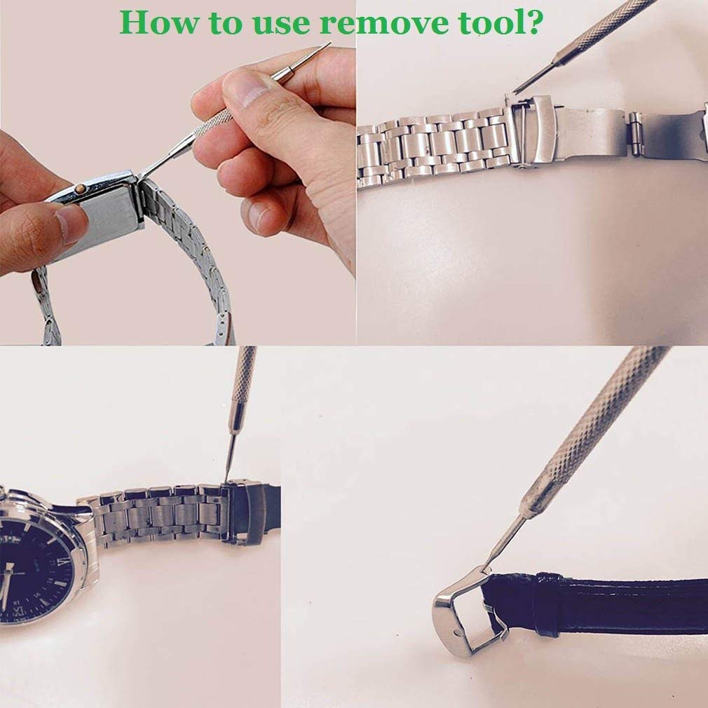 Horloge Band Reparatie Tools Roestvrij Stalen Armband Horlogeband Opener Riem Aanpassen Vervangen Lente Bar Aansluiten Pin Remover Tool