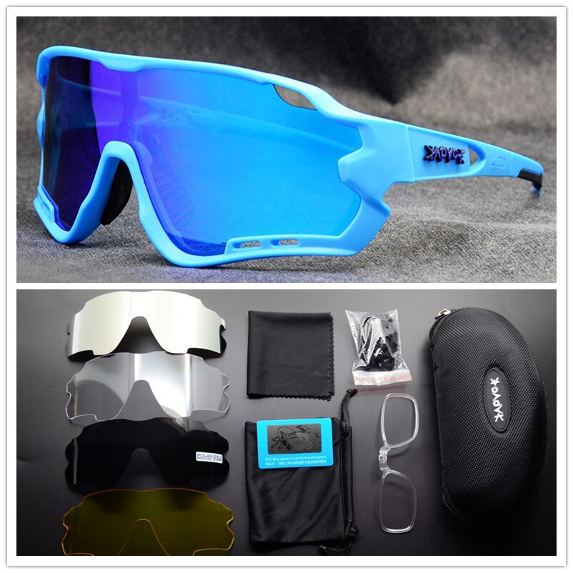 Fietsen Bril Gepolariseerde TR90 5 Lens Outdoor Sport Bril Mtb Racefiets Bril Fietsen Eyewear UV400 Fietsen Zonnebril