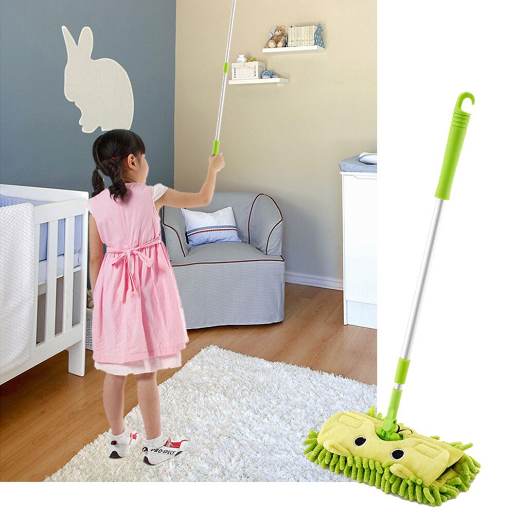 Fregona de suelo extensible para niños, juguete ergonómico para guardería, Herramientas de limpieza de Educación Temprana, multifunción, de restaurante
