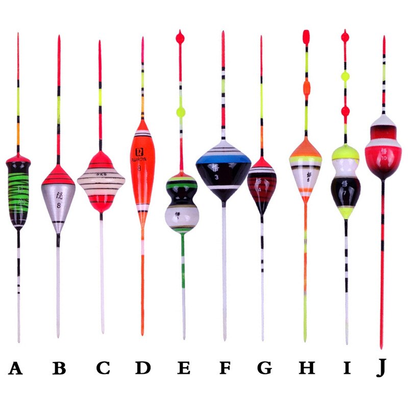 1 stk fiskeflåd blandet størrelse flyder bøje flyder bobber fiskegrej tilbehør let pind flyder svinger til fiskeri