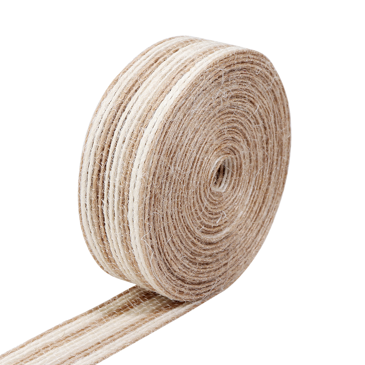 1-10 meter hør jute stof bånd makrame håndværk hør webbing til bryllupsdekoration æske buket sløjfe emballage ting: Grå