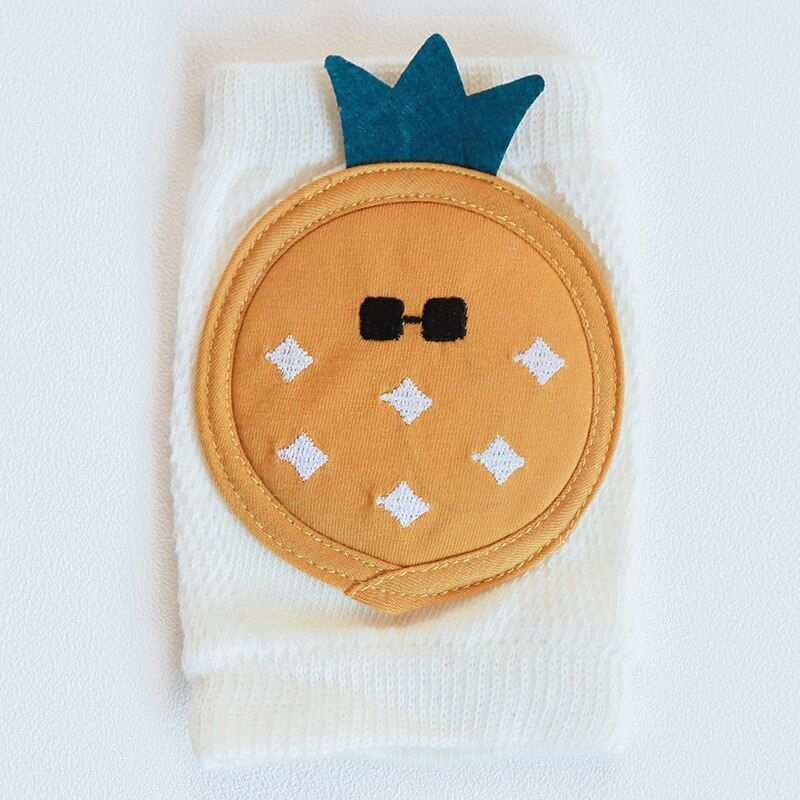 BalleenShiny niemowlę siatka ochraniacze na kolana robić indeksowania śliczny maluch kreskówka zwierzęta nauka pieszy noga ochraniacz dla chłopców i dziewcząt: ananas