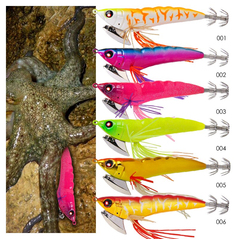 LETOYO 3.5 #18g Eging pesca adescare calamaro Jigging artificiale esca lancio calamaro gancio Jig per pesca in cavalla seppie attrezzatura per acqua salata totanare per seppia e calamari