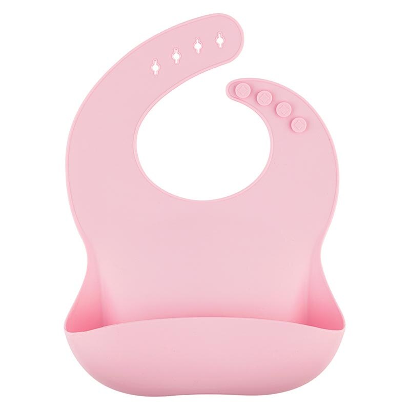 Solid Silicone Bibs Baby Feeding Saliva Towel Waterproof Soft Cloths Bandana Lightweight Infant Bibs Aprons Adjustable: bib06