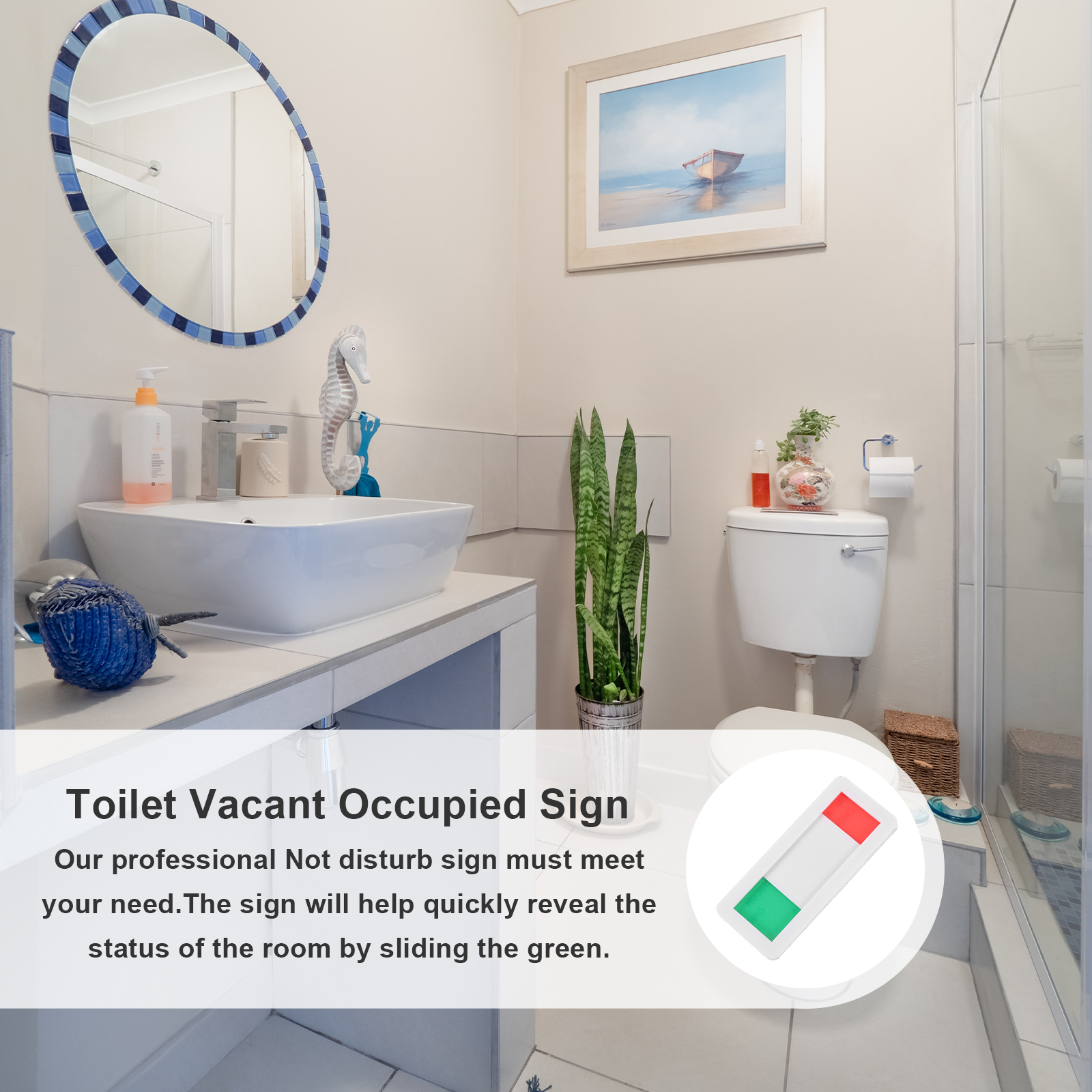 Cartello per porta privacy Ufficio occupato per targa identificativa Cartello per bagno Toilette esterna Occupato Scivolo acrilico Appeso per ufficio