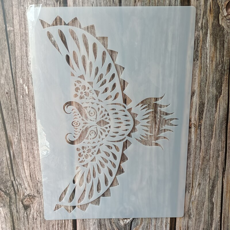 A4 Size DIY Craft Chain Owl Stencil for Painting o... – Vicedeal