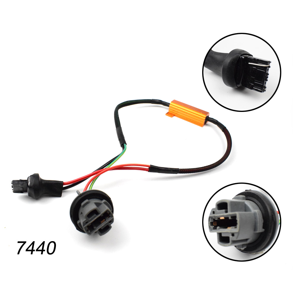 50W 6/8ohm 1156 P21W PY21W BAU15S 1157 P21/5W T20 7440 7443 T25 3157 Load Resistance Canbus Decoder Anti Hyper Flash Error Code