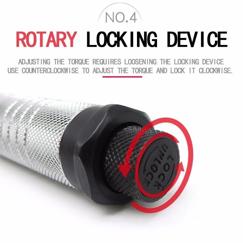 LAMEZIA 1/4 3/8 1/2 la clé dynamométrique conduit 5-210 Nm bidirectionnel à précis mécanisme clé outil à main