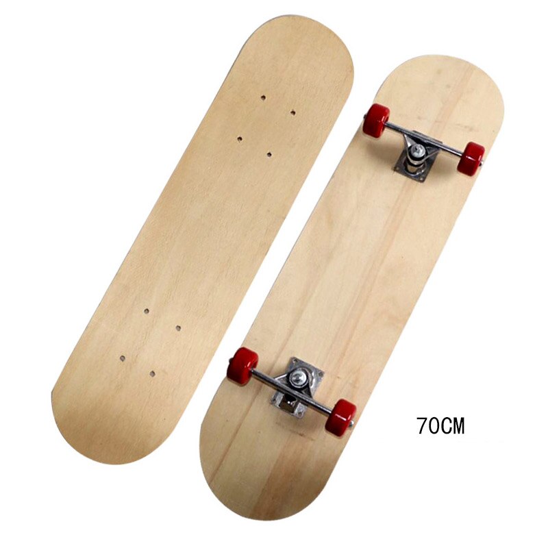 Four-wheel skateboard maple double-sided blank board maple long board double rocker blank non-printing DIY parts blank board: 70x19.5cm