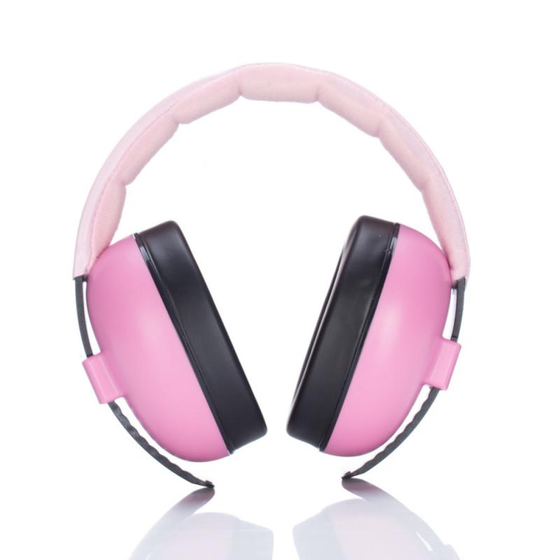 1pcs Baby Ear Protection Baby Noise Earmuffs Noise Reduction Ear Defenders Earmuff For Child Adjustable Ear Muffs Baby Products: Pink headband