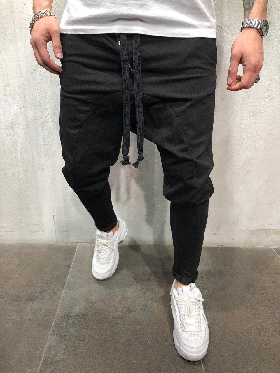 Herenbroeken casual harembroeken herenjoggingbroeken streetwear joggingbroeken heren hiphopbroeken voor jonge schooljongens en broeken: Xl / Kcd 294 zwart