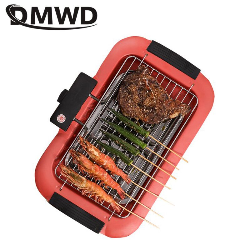 DMWD 1800W grill domowy grill elektryczny 220V bezdymny kryty DIY kebab grill nie-Stick naczynia kuchenne